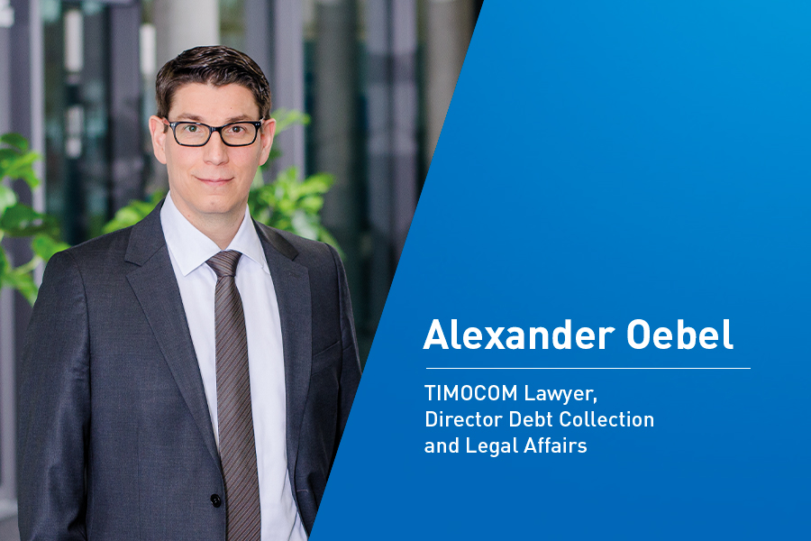 Intervju Alexander Oebel, TIMOCOM-ov advokat, Director Debt Collection & Legal Affairs